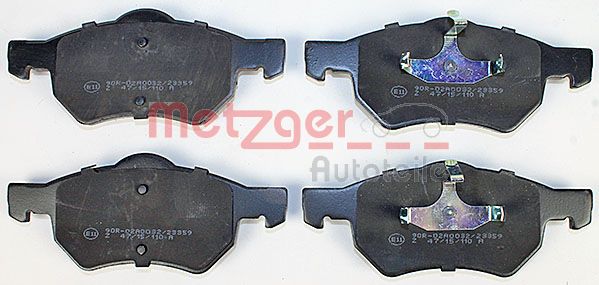 METZGER 1170756 Bremsbelagsatz, Scheibenbremse